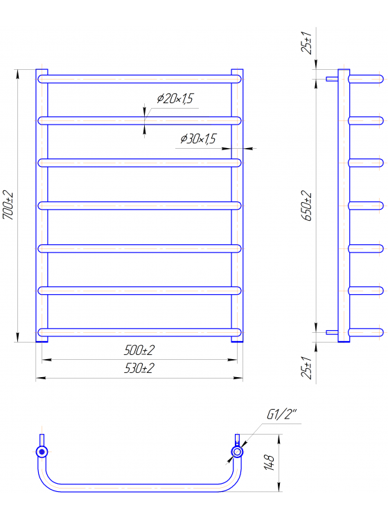 Стандарт 700x530/500
