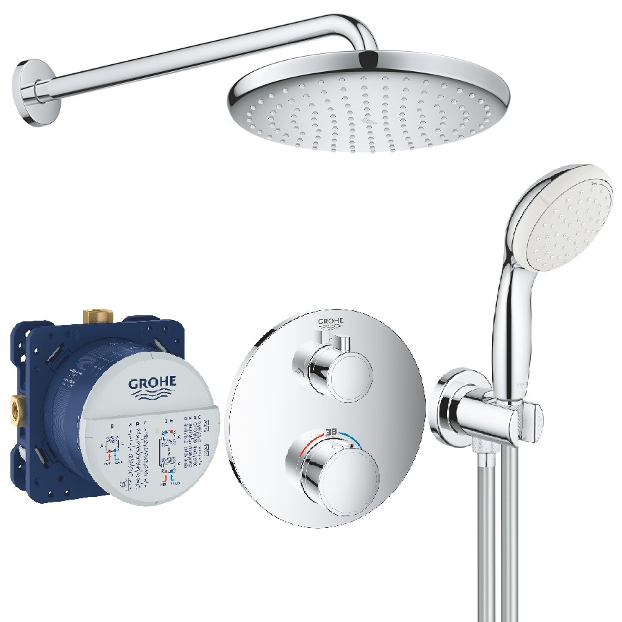 Комплект для душа Grohe Grohtherm з Tempesta 250, хром (26416SC0)