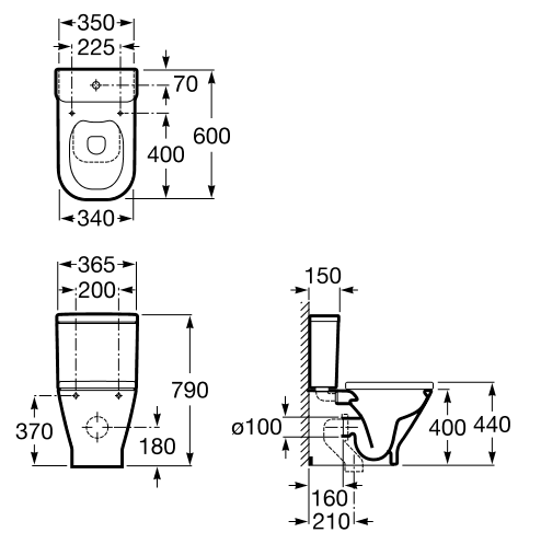 GAP унітаз Rimless
