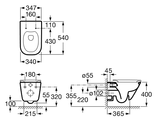 GAP Rimless унитаз підвісний