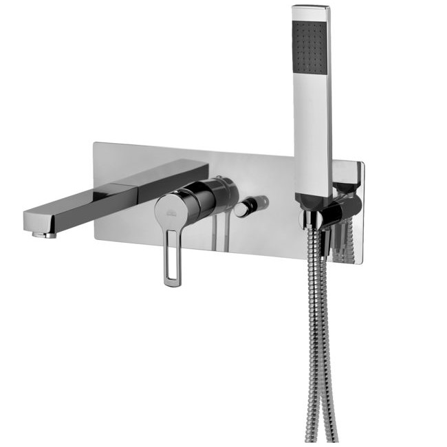 Змішувач для ванни / душа Paffoni Ringo з душовим гарнітуром, хром (RIN001CR)