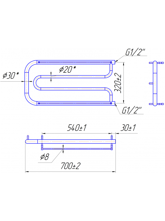Фокстрот 350x700/320