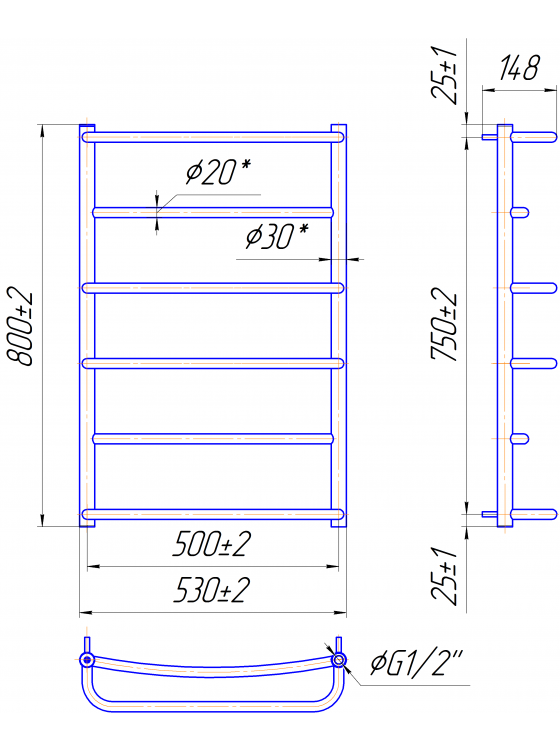 Люкс HP 800x530/500