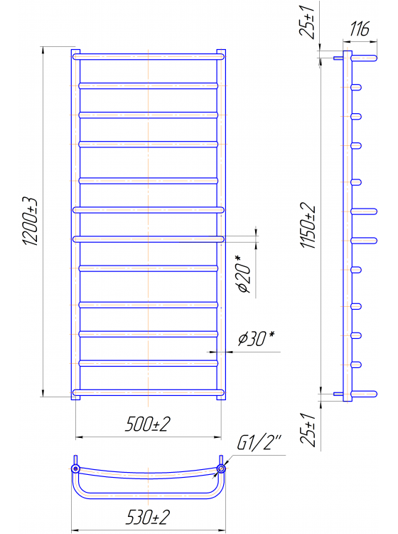 Люкс 1200x530/500