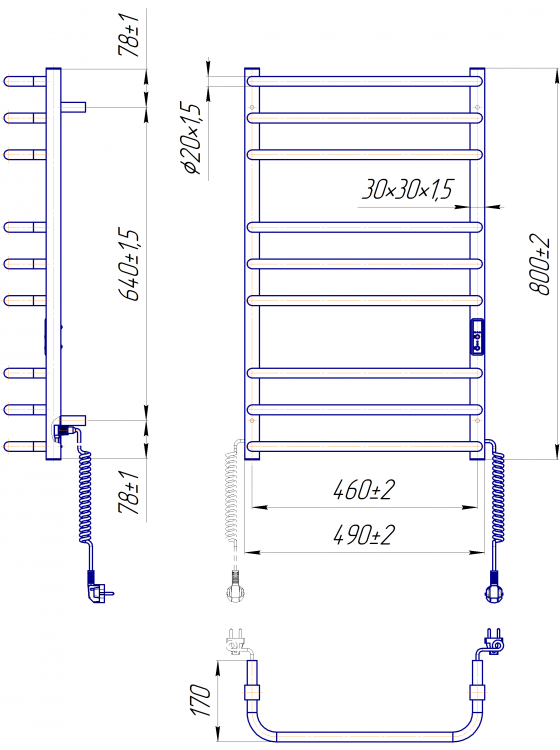 Преміум Стандарт-I 800х500 TR K таймер-регулятор