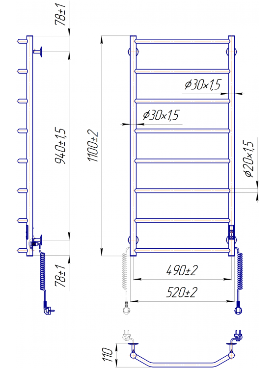Трапеція-I 1090х530 TR K таймер-регулятор