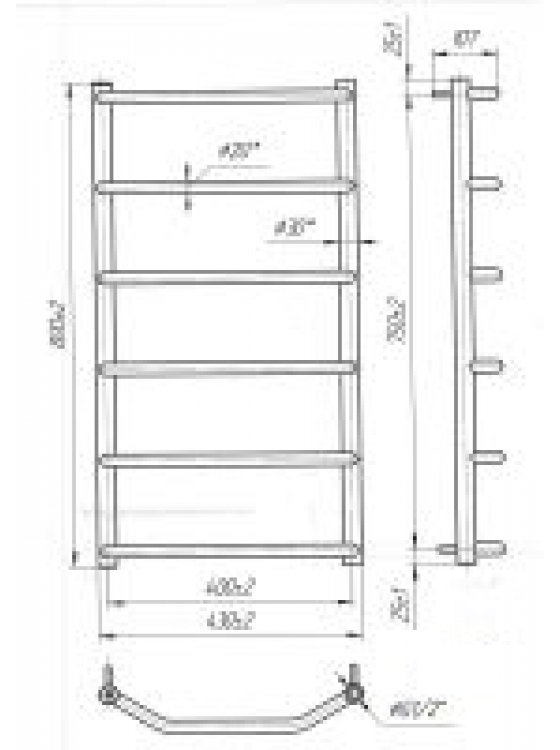 Трапеція HP 800x430/400